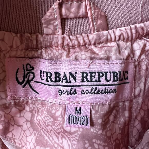 Urban Republic Pink Printed Girl Jacket, M (10/12) - Picture 3 of 4